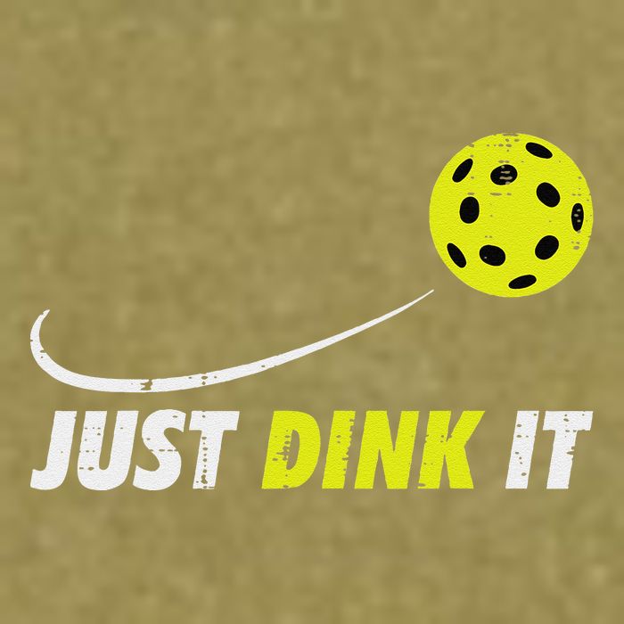 Pickleball Just Dink It Funny Pickle Ball Garment-Dyed Women's Muscle Tee