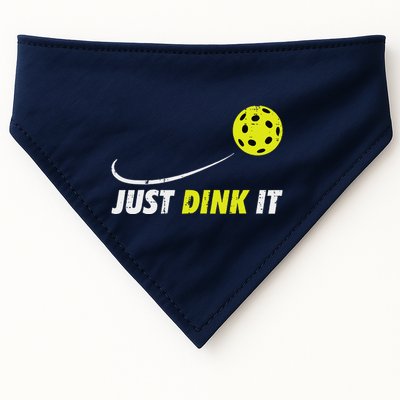 Pickleball Just Dink It Funny Pickle Ball USA-Made Doggie Bandana