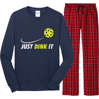 Pickleball Just Dink It Funny Pickle Ball Long Sleeve Pajama Set