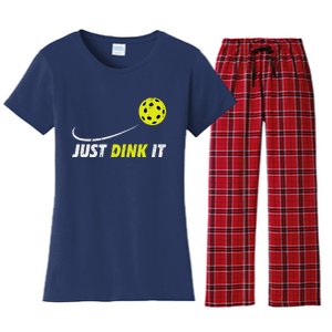 Pickleball Just Dink It Funny Pickle Ball Women's Flannel Pajama Set