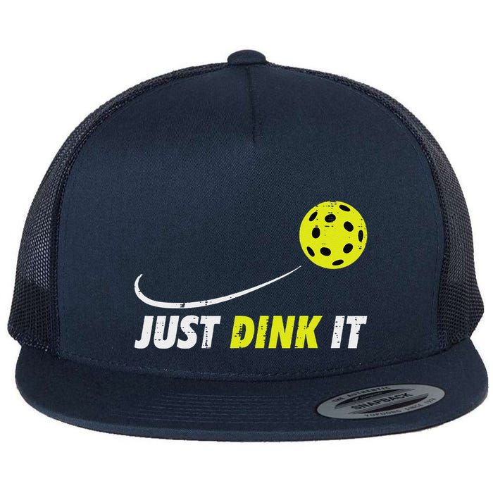 Pickleball Just Dink It Funny Pickle Ball Flatbill Hat
