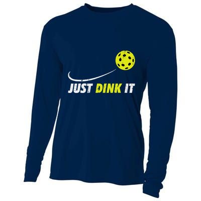 Pickleball Just Dink It Funny Pickle Ball Cooling Performance Long Sleeve Crew
