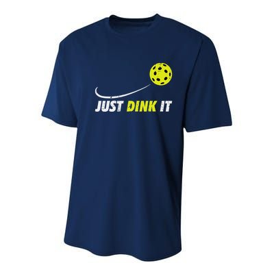 Pickleball Just Dink It Funny Pickle Ball Youth Performance Sprint T-Shirt