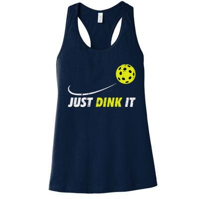 Pickleball Just Dink It Funny Pickle Ball Women's Racerback Tank