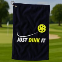 Pickleball Just Dink It Funny Pickle Ball Golf Towel