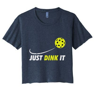 Pickleball Just Dink It Funny Pickle Ball Crop Top