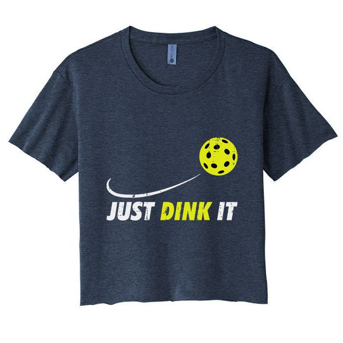 Pickleball Just Dink It Funny Pickle Ball Crop Top