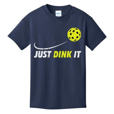 Pickleball Just Dink It Funny Pickle Ball Kids T-Shirt