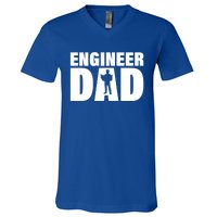 Profession Job Engineer Dad Cool Gift V-Neck T-Shirt