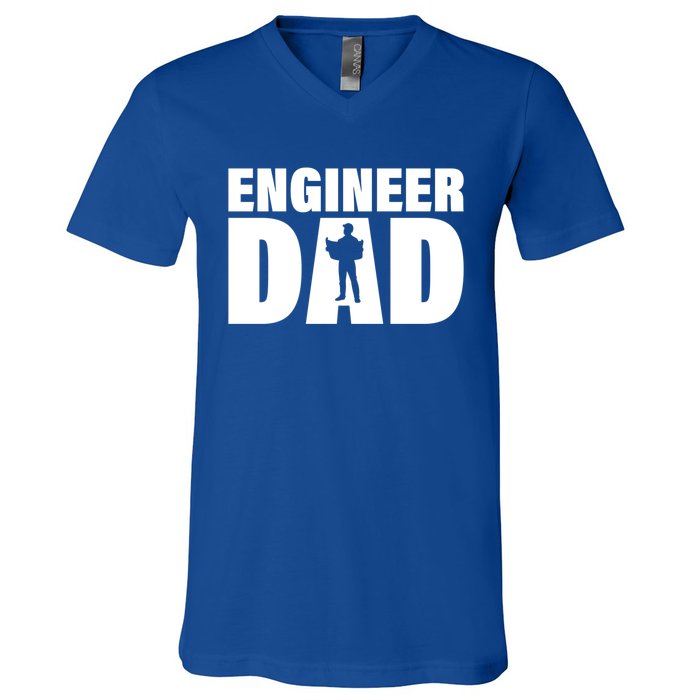 Profession Job Engineer Dad Cool Gift V-Neck T-Shirt