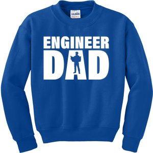 Profession Job Engineer Dad Cool Gift Kids Sweatshirt