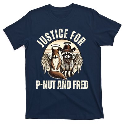 Pnut Justice For Fred The Raccoon And Peanut The Squirrel T-Shirt