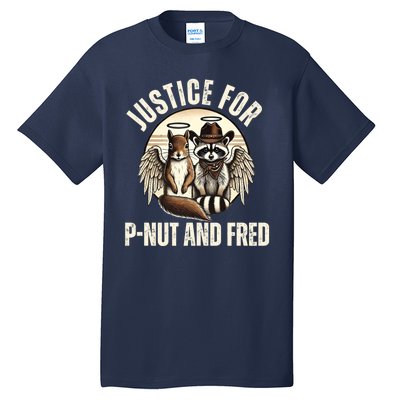 Pnut Justice For Fred The Raccoon And Peanut The Squirrel Tall T-Shirt