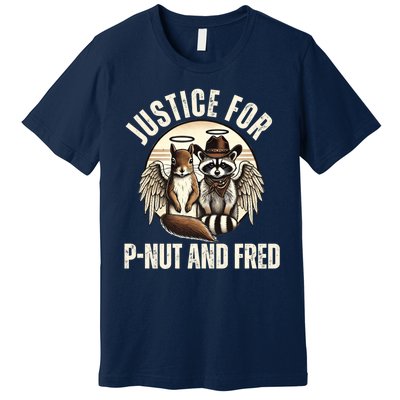 Pnut Justice For Fred The Raccoon And Peanut The Squirrel Premium T-Shirt