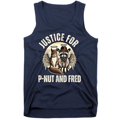 Pnut Justice For Fred The Raccoon And Peanut The Squirrel Tank Top