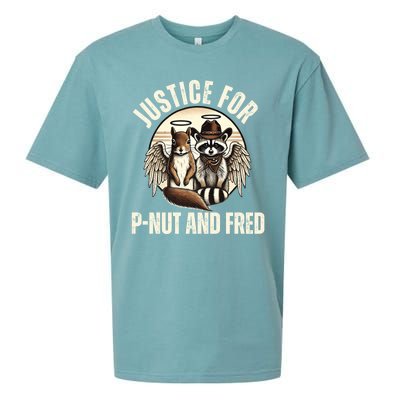 Pnut Justice For Fred The Raccoon And Peanut The Squirrel Sueded Cloud Jersey T-Shirt