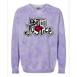 Poetic Justice From Old School HIPHOP Colorblast Crewneck Sweatshirt