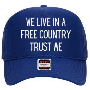 Political Joke, Funny Sarcastic Political April Fools Day High Crown Mesh Back Trucker Hat