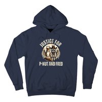 Pnut Justice For Fred The Raccoon And Peanut The Squirrel Hoodie