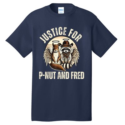 Pnut Justice For Fred The Raccoon And Peanut The Squirrel Tall T-Shirt