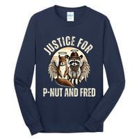 Pnut Justice For Fred The Raccoon And Peanut The Squirrel Tall Long Sleeve T-Shirt