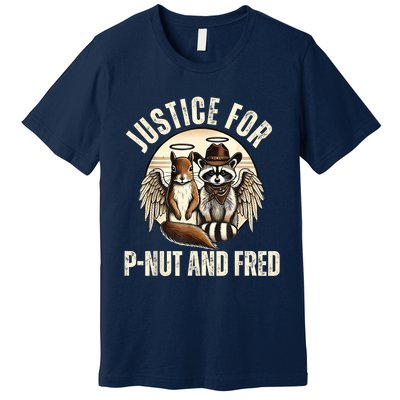 Pnut Justice For Fred The Raccoon And Peanut The Squirrel Premium T-Shirt