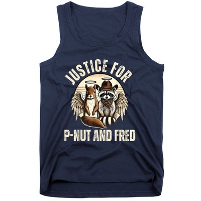 Pnut Justice For Fred The Raccoon And Peanut The Squirrel Tank Top