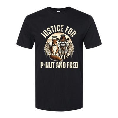 Pnut Justice For Fred The Raccoon And Peanut The Squirrel Softstyle CVC T-Shirt