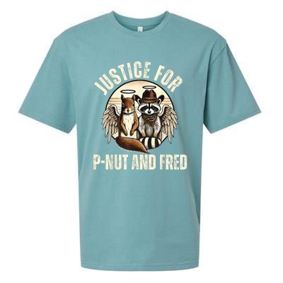 Pnut Justice For Fred The Raccoon And Peanut The Squirrel Sueded Cloud Jersey T-Shirt