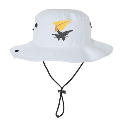 Paper Jet Fighter Plane Airplane Aviation Aircraft Airfield Legacy Cool Fit Booney Bucket Hat