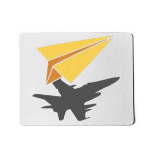 Paper Jet Fighter Plane Airplane Aviation Aircraft Airfield Mousepad