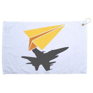 Paper Jet Fighter Plane Airplane Aviation Aircraft Airfield Grommeted Golf Towel