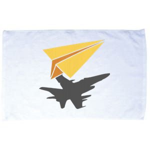 Paper Jet Fighter Plane Airplane Aviation Aircraft Airfield Microfiber Hand Towel