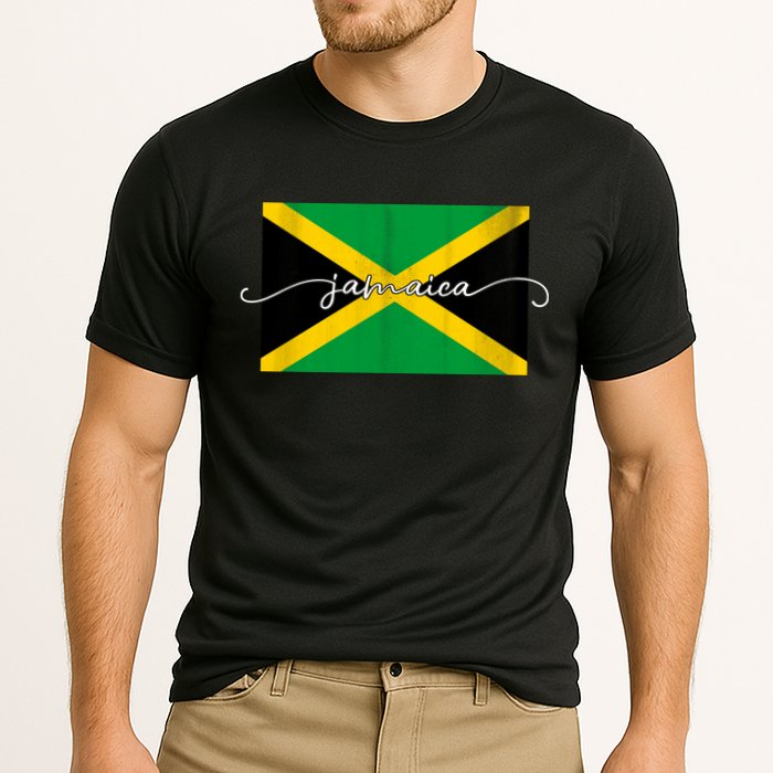 Proud Jamaican Flag Jamaica Pride Cooling Performance Crew T-Shirt