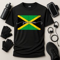 Proud Jamaican Flag Jamaica Pride Cooling Performance Crew T-Shirt