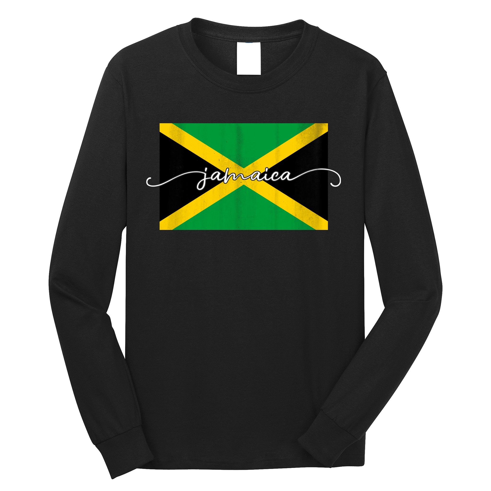 Proud Jamaican Flag Jamaica Pride Long Sleeve Shirt