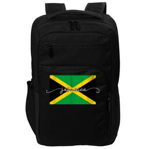 Proud Jamaican Flag Jamaica Pride Impact Tech Backpack