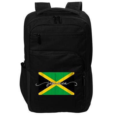 Proud Jamaican Flag Jamaica Pride Impact Tech Backpack