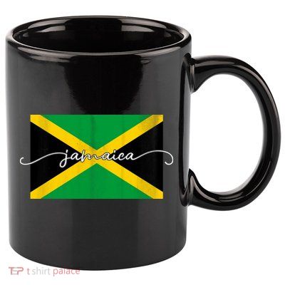 Proud Jamaican Flag Jamaica Pride 11oz C Handle Ceramic Mug
