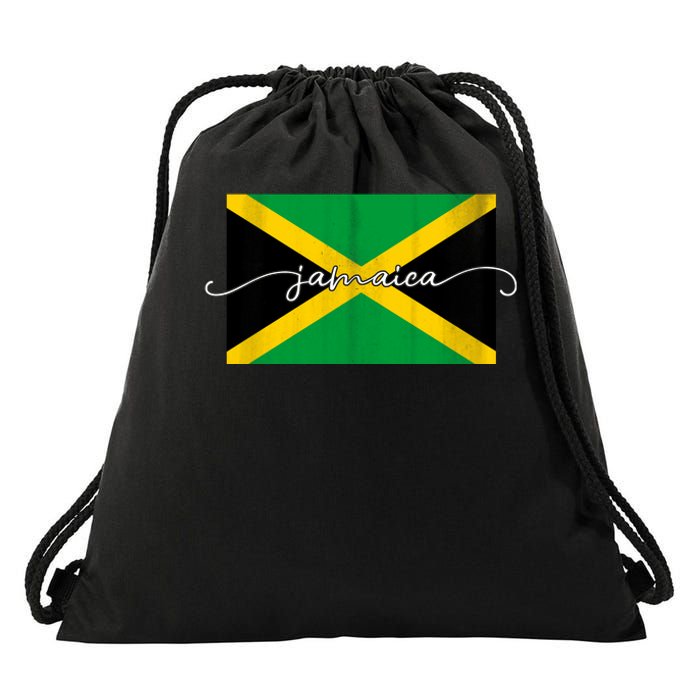 Proud Jamaican Flag Jamaica Pride Drawstring Bag