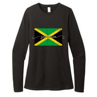 Proud Jamaican Flag Jamaica Pride Womens CVC Long Sleeve Shirt