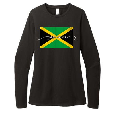 Proud Jamaican Flag Jamaica Pride Womens CVC Long Sleeve Shirt