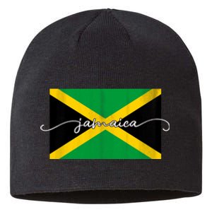 Proud Jamaican Flag Jamaica Pride Sustainable Beanie