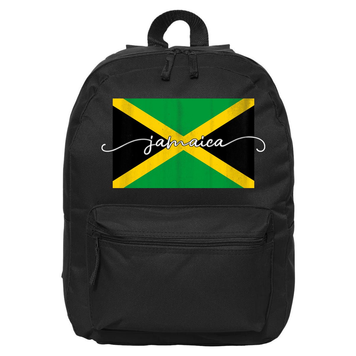 Proud Jamaican Flag Jamaica Pride 16 in Basic Backpack