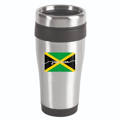 Proud Jamaican Flag Jamaica Pride 16oz Travel Tumbler