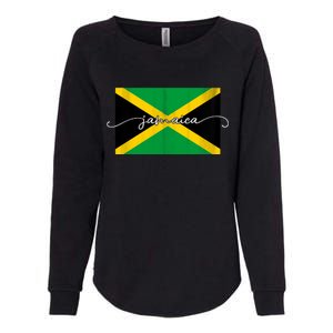 Proud Jamaican Flag Jamaica Pride Womens California Wash Sweatshirt