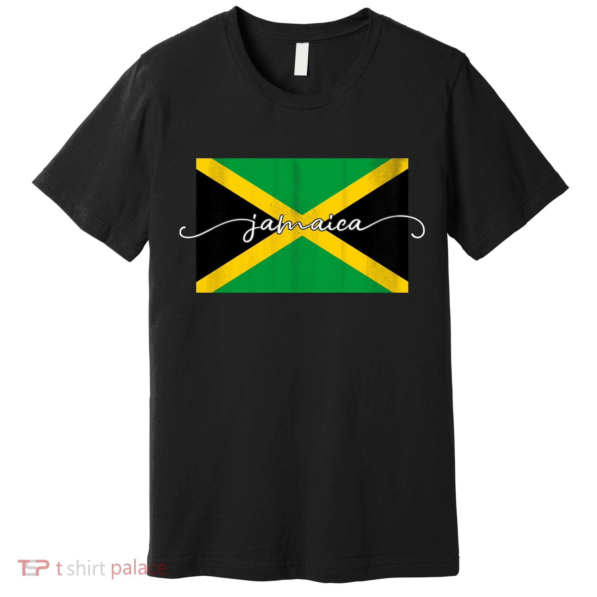 Proud Jamaican Flag Jamaica Pride Premium T-Shirt