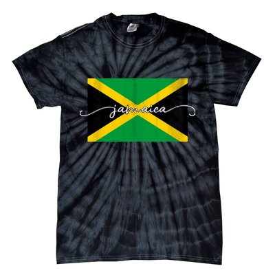 Proud Jamaican Flag Jamaica Pride Tie-Dye T-Shirt