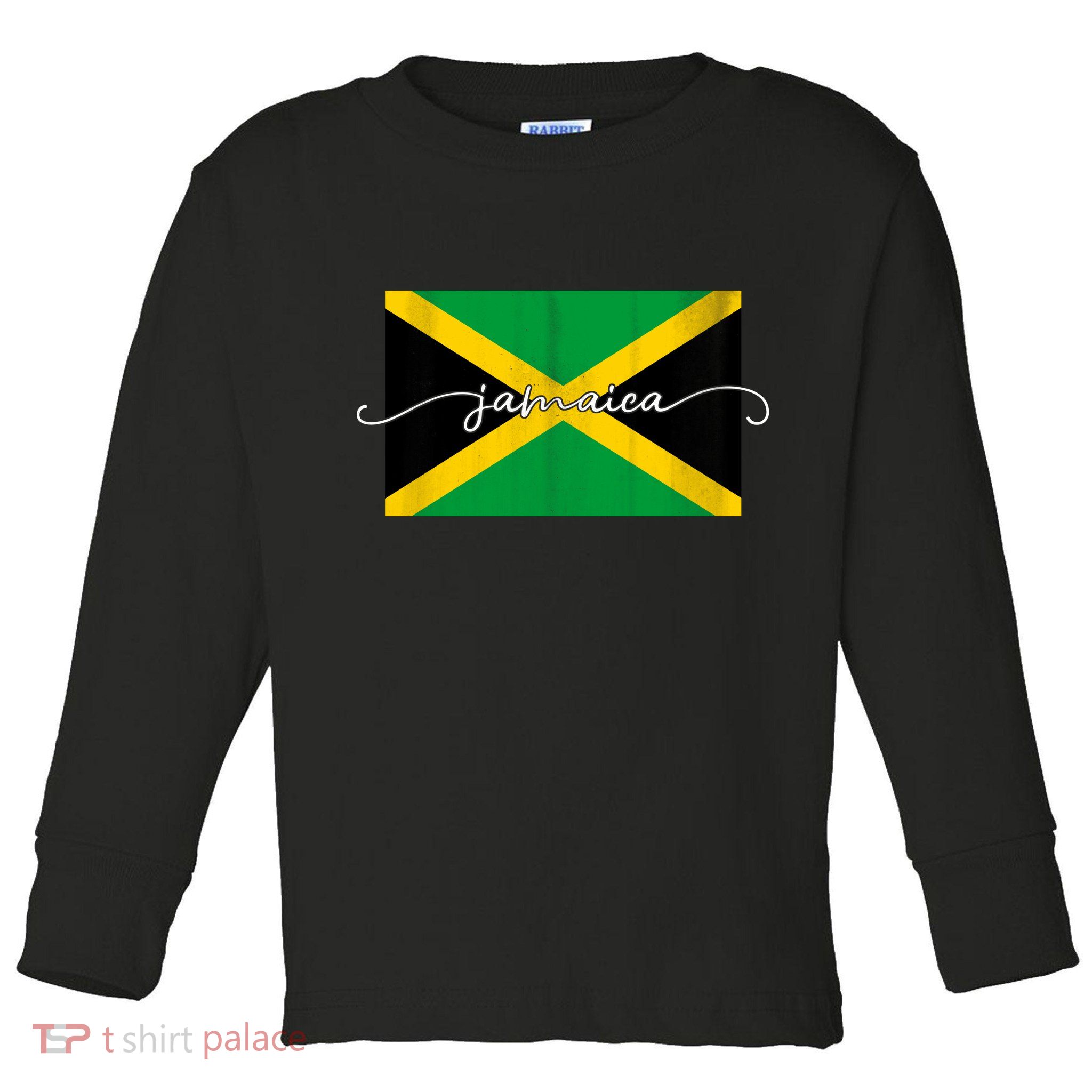 Proud Jamaican Flag Jamaica Pride Toddler Long Sleeve Shirt