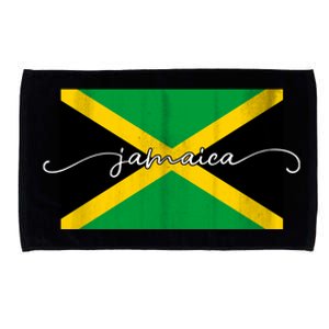 Proud Jamaican Flag Jamaica Pride Microfiber Hand Towel